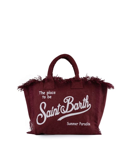 Borsa Vanity in cotone Bordeaux Mc2 Saint Barth | VANITY01278H 45 BORDEAUX